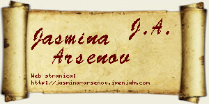 Jasmina Arsenov vizit kartica